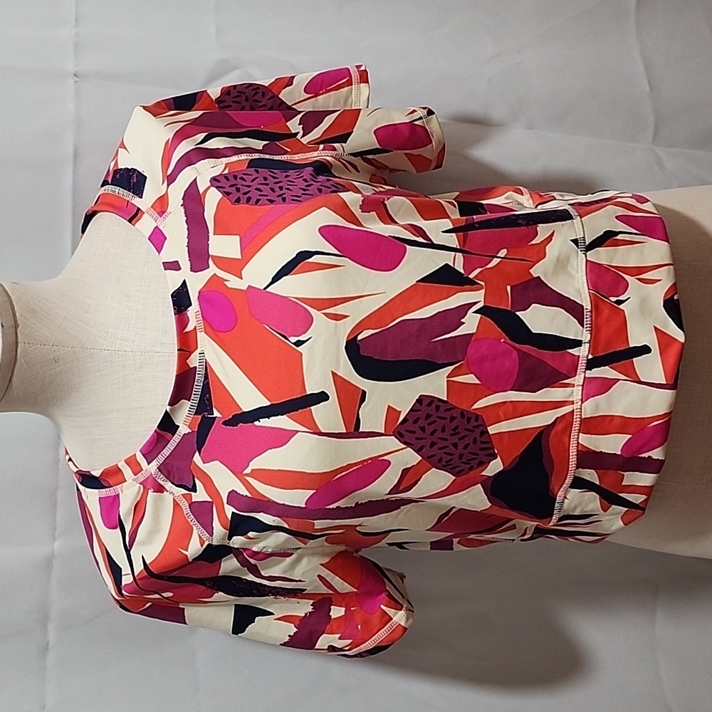 Abstract Print Women's Top And Pant Set